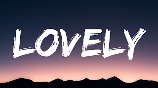 Video thumbnail of "Billie Eilish - Lovely (Lyrics) Ft. Khalid"