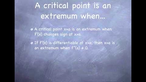 Increasing, decreasing and critical points