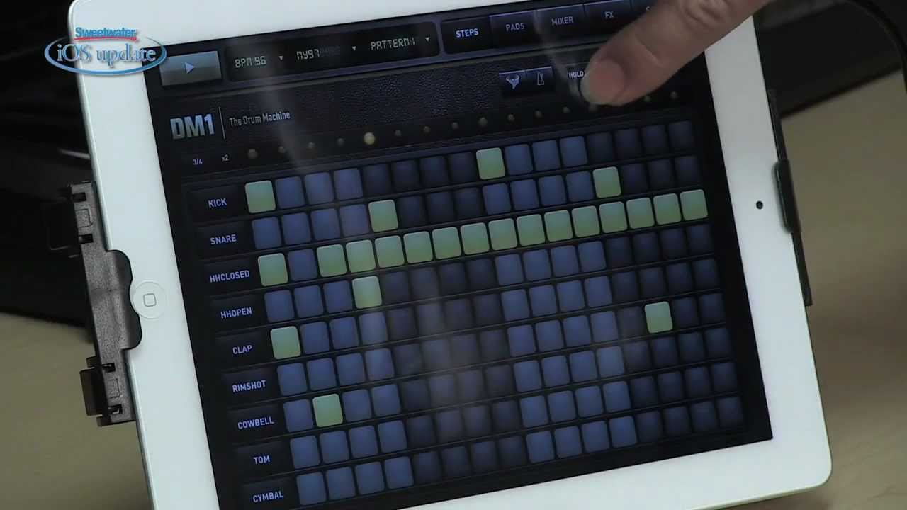 Sweetwater iOS Update Vol. 32, DM1 Drum Machine App Demo YouTube