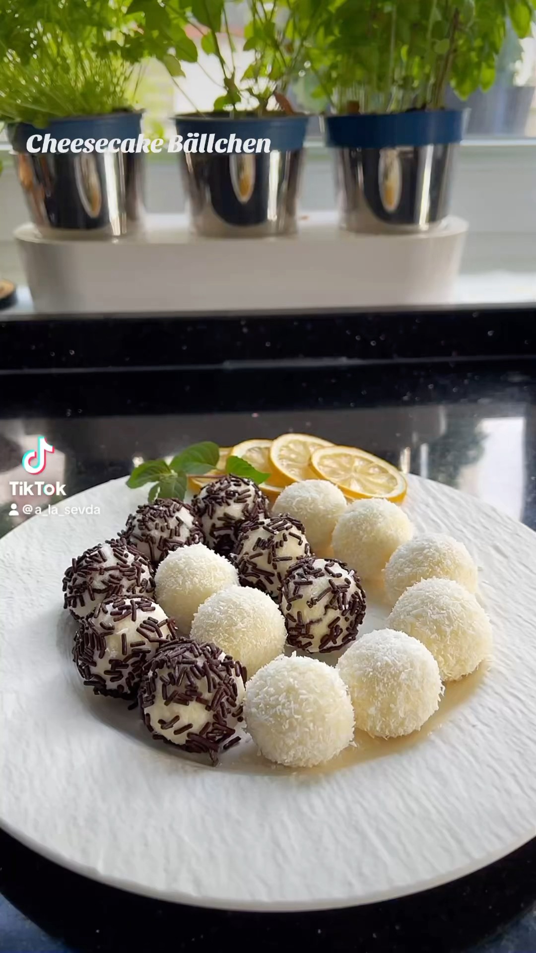 🇩🇪Zitronen Cheesecake Bällchen🇹🇷Limonlu Cheesecake Topları (📝⤵️🇹🇷📝⤵️ ...