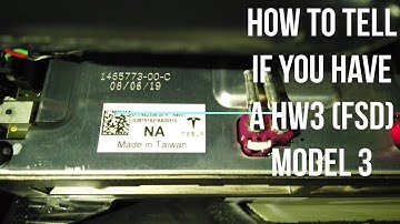 How To Tell If Your Model 3 Has HW3 And Is FSD Ready