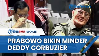 Momen Prabowo Sruput Kopi di Panggung yang Bikin Deddy Corbuzier Minder di PKKMB UPN Veteran