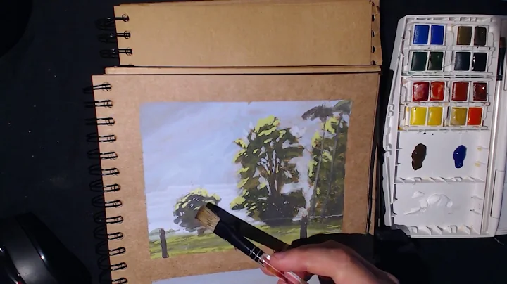 Landscape Painting - Watercolours and Gouache - Ho...