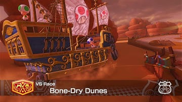 Nintendo, Mario Kart 8 Deluxe, Bone-Dry Dunes, Triple Mushrooms Only, 150cc