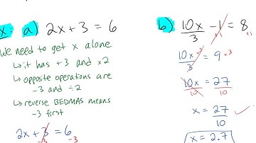 6.1 Solving Two Step Linear Equations | Math 9