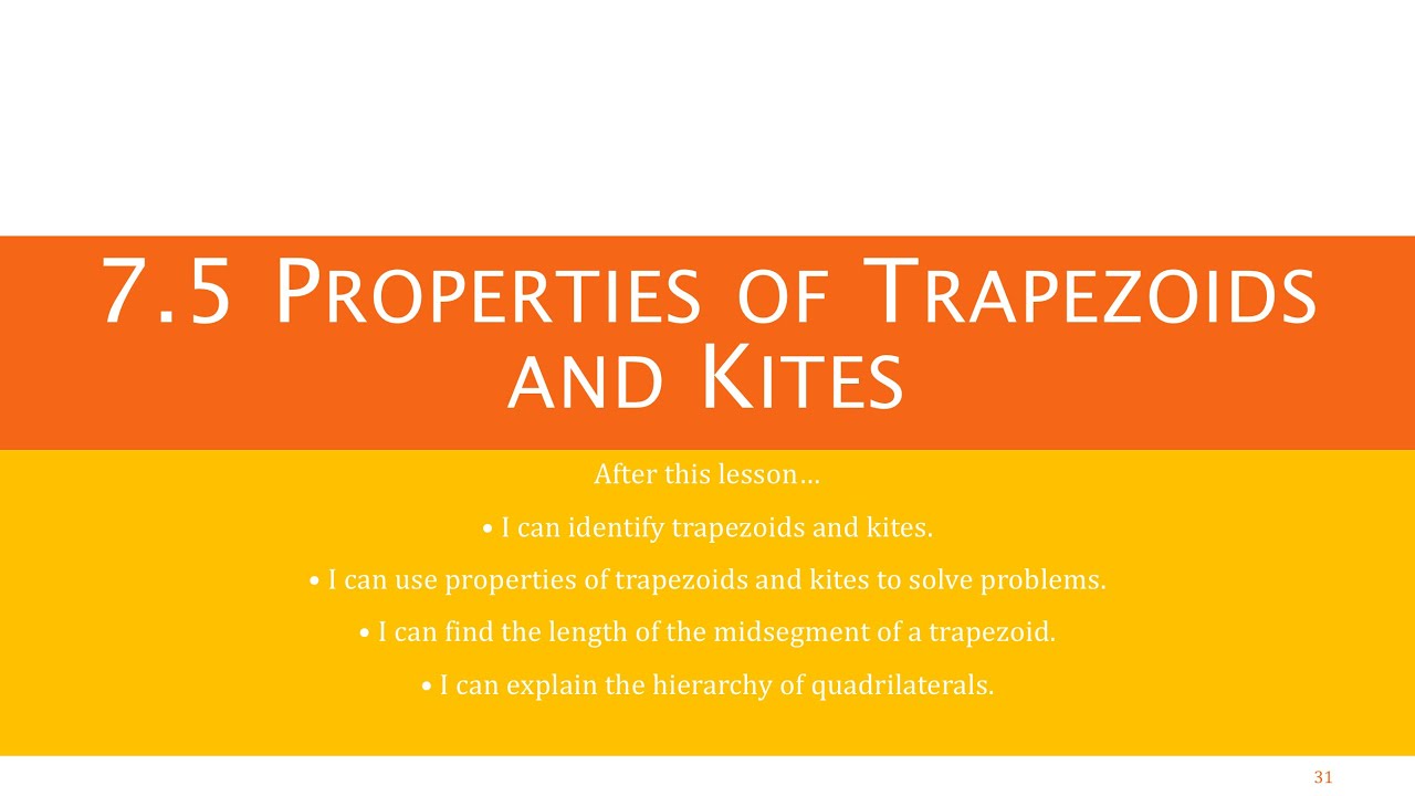 Geometry 7 5 Properties Of Trapezoids And Kites YouTube geometry-7-5-properties-of-trapezoids-and-kites-youtube
