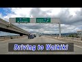 Driving to Waikiki from Honolulu Airport | H1 Freeway 🌴 Hawaii 4K Driving