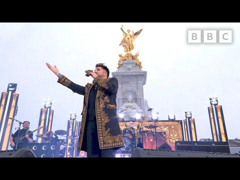 Queen Adam Lambert Rock Dont Stop Me Now | Platinum Party At The Palace - Bbc
