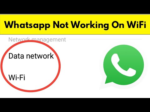 Whatsapp Not Working On WiFi Problem Solve