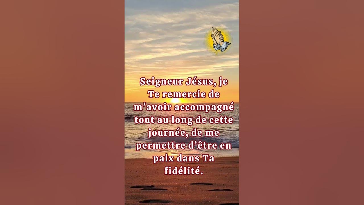 Seigneur Jésus, je Te remercie de m