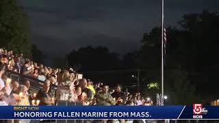 Here's a live stream of the vigil service being held in Lawrence for fallen U.S. Marine Corps Sgt...