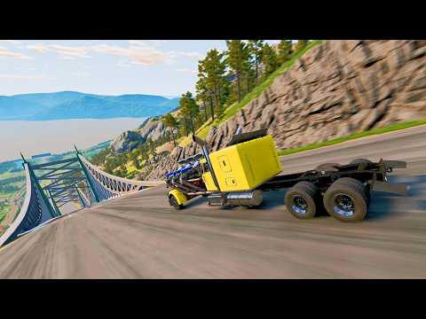 Full Throttle INSANE Long Downhill Mayhem! | BeamNG.drive Epic Crashes & Speed Test #87 thumbnail