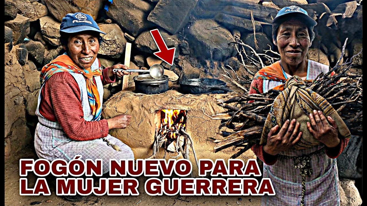 CONSTRUIMOS Un FOGON Para Doña Yolanda - La Mujer Guerrera