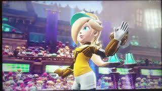 Mario strikes team Rosalina vs team Daisy at Spooky mansion