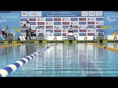 Men's 50m Backstroke S5 2011 IPC Swimming Euros