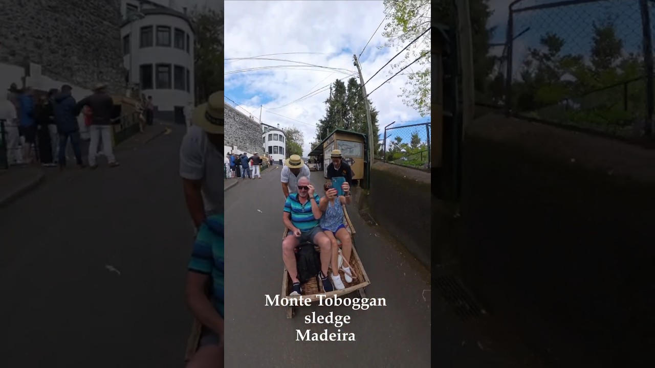 MADEIRA TOBOGGAN SLEDGE, MONTE, FUNCHAL, PORTUGAL #travel #madeira #tobogganmadeira