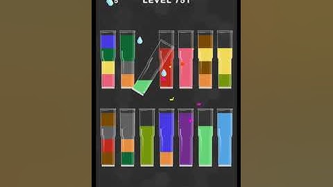 #new Water Color Sort Puzzle level 751 #WaterColorSortPuzzle #game #games