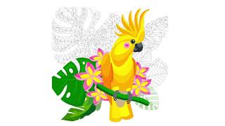 POLYGON coloring parrot v 2 screenshot 1