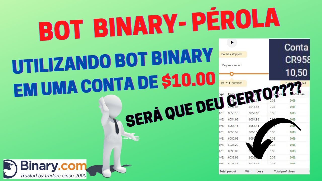 ✅  BOT BINARY EM BANCA BAIXA ( UTILIZANDO BOT BINARY  EM BANCA PEQUENA)