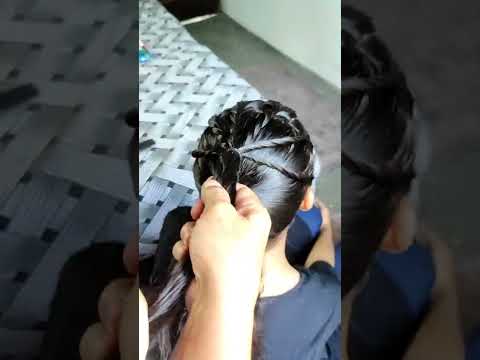 Cute ponytail Hairstyle | Cute Hairstyle | Short Hair | Hairstyle #shorts #youtubeshorts