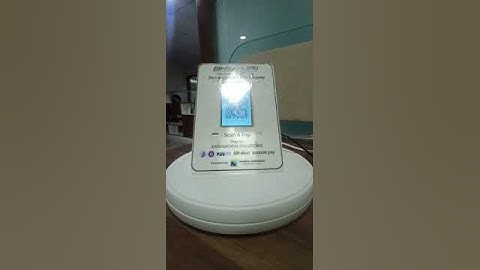 3.5 inch Dynamic QR Code Display with Acrylic Stand for BHIM UPI Payment Collection at Retail Store