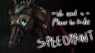 We Need A Place To Hide- Horror Speedpaint