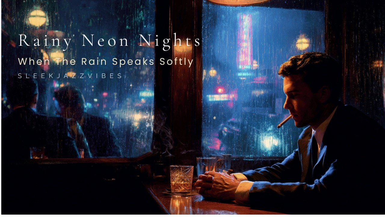Дождливые Неоновые Ночи｜Когда Дождь Шепчет в Синем Кафе в 3AM