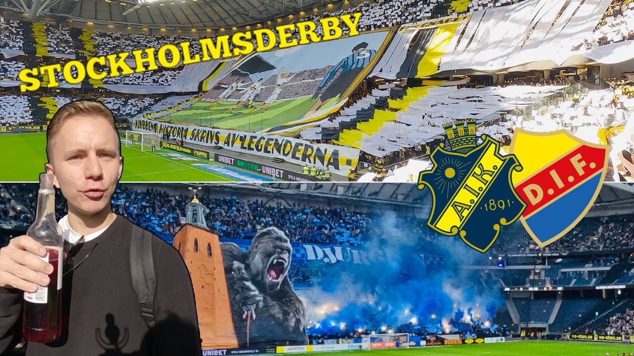 Hooligan activity at Djurgårdens IF - IFK Göteborg | Tele2 Arena | 2022