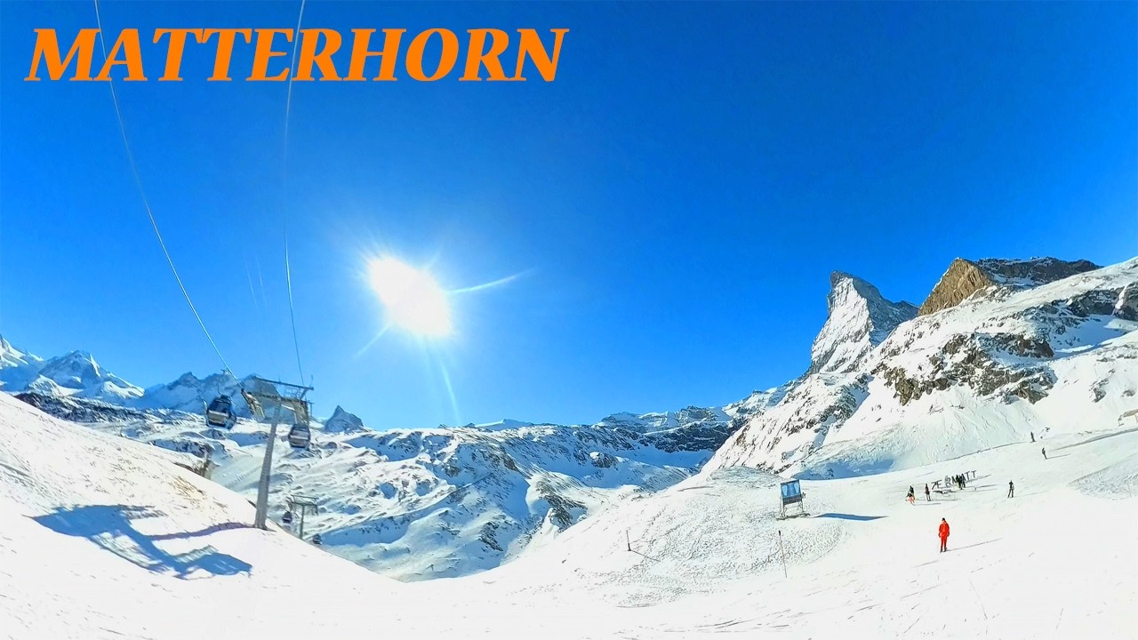 Alpine Ski Run with Matterhorn Views | Zermatt Piste 51 POV