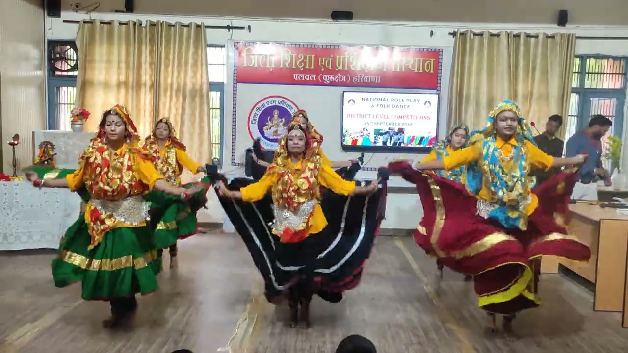 1st POSITION In District level Dance competition by girls (Thanesar)...#kurukshetra #haryana #dance
