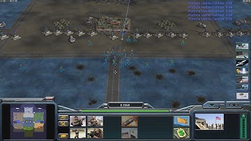 USA Laser - Command & Conquer Generals Zero Hour - 1 vs 3 HARD Gameplay
