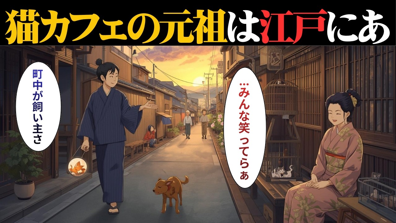 【江戸時代への旅】金魚60万円、猫カフェの元祖も？｜江戸の動物文化が面白すぎる｜庶民の暮らし｜日本史