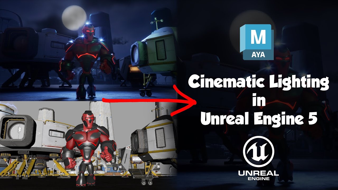 How I Made This Stunning Cinematic Lighting in Unreal Engine 5 - YouTube