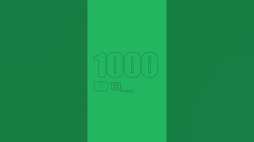 1k subscriber complete green screen animation #humloart