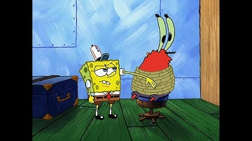 You gotta ask him a question first (SpongeBob Clip)