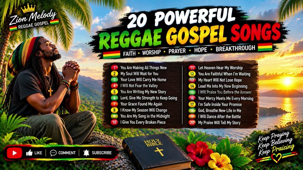 🔥 20 POWERFUL REGGAE GOSPEL SONGS | FAITH, WORSHIP, PRAYER & VICTORY 🙏🏾🎶 | Zion Melody