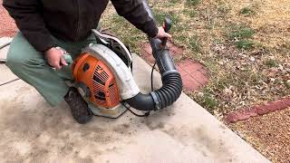 The Stihl BR 700 blower runs again.