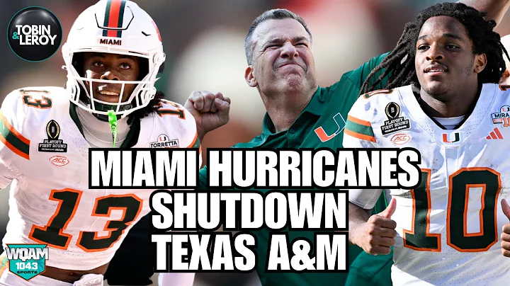 Miami Hurricanes Shutdown Texas A&M and Are Moving On To Face Ohio State!