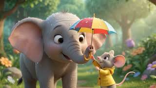 Baby Elephant and the Tiny Umbrella! 🐘☔ | Kids Joy TV