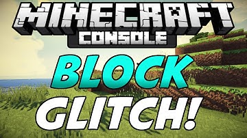 Minecraft PS3 & Xbox 360 - INVISIBLE BLOCK GLITCH! - (PS4/Xbox One)