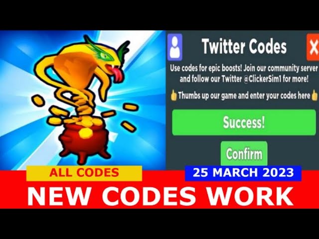 Roblox: Clicker Simulator Codes (May 2023)