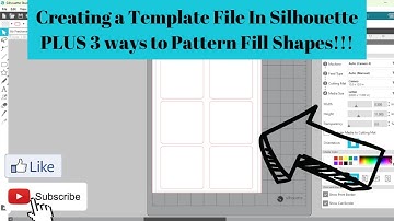Creating a Template File in Silhouette Studio plus 3 ways to Pattern Fill Shapes
