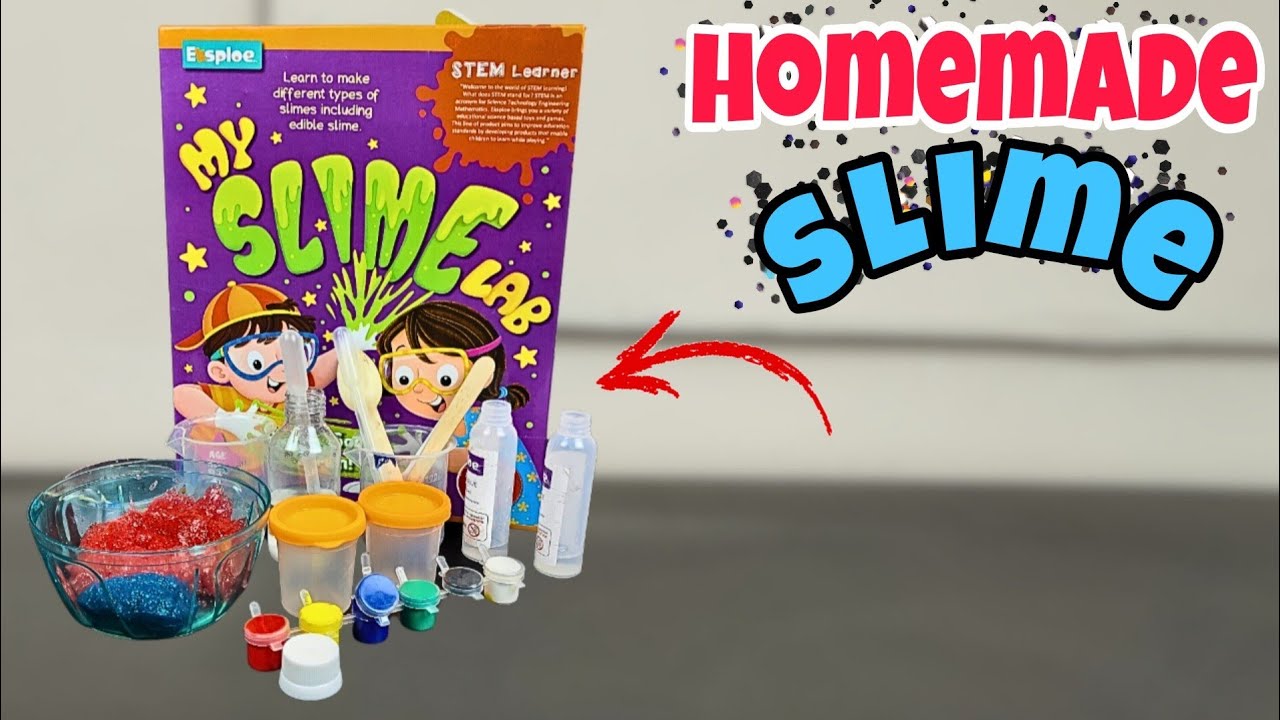 Slime Science Kit for Kids  Make 4 Different Types of Slime