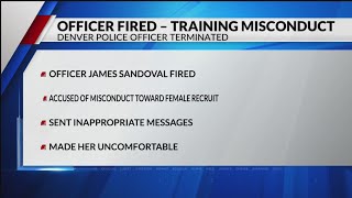 Denver police officer fired for training misconduct