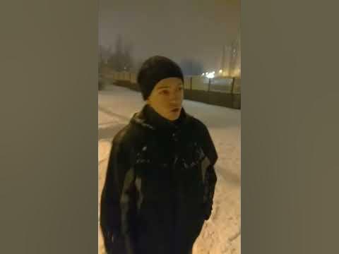Огромный член из снега на ХТЗ - YouTube