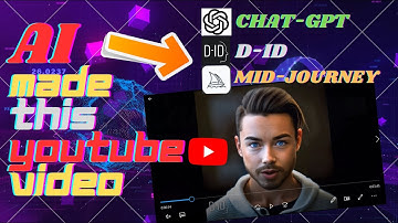 AI Made This YouTube Video | Chat-GPT , Mid-Journey , D-ID | 2023