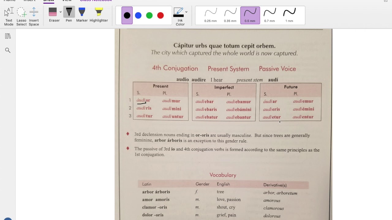 Latin 7: 4th conjugation passive