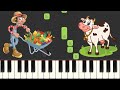 Old macdonald had a farm  super easy piano tutorial
