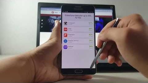 Save Data on Android Smart Phones - Opera Max