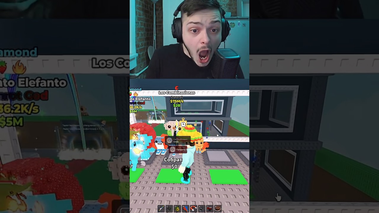 Выбил 75М/с брейнрот из лаки блока | Няшка